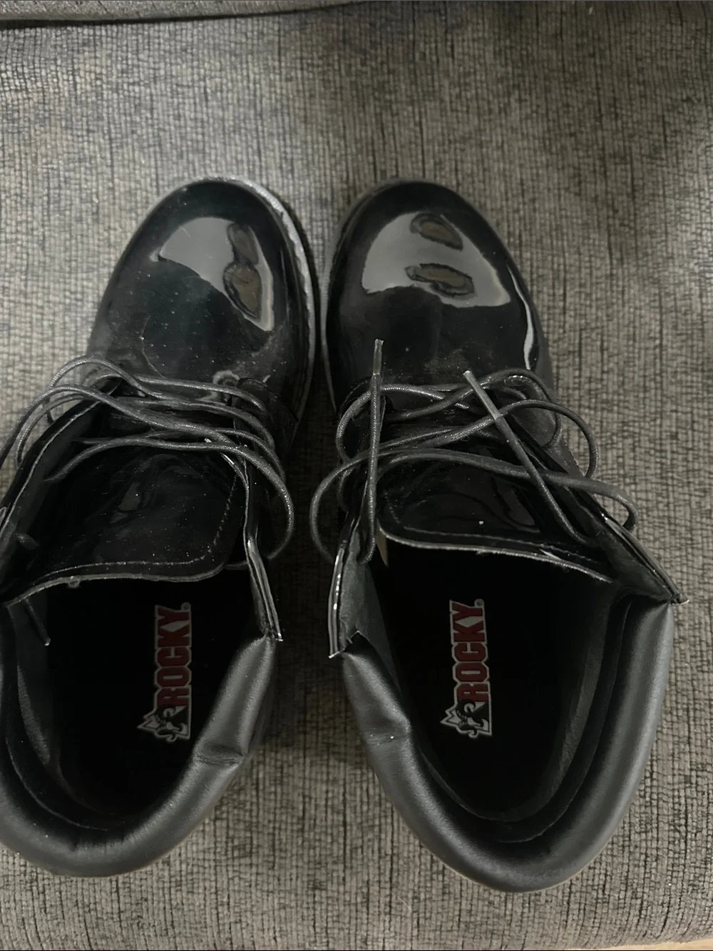 Rocky Men’s Black Patent Chukka Boots